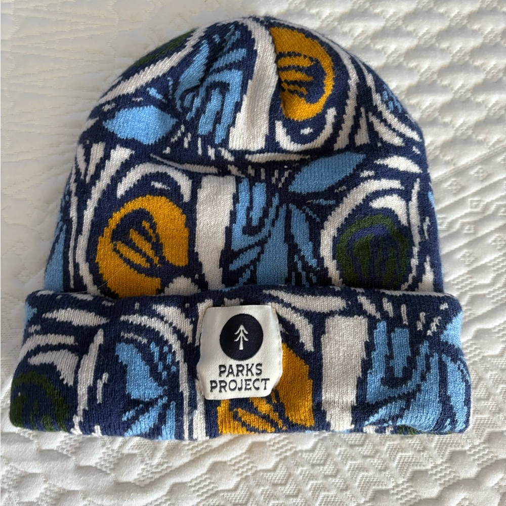 Parks Project Blue and Gold Knit Hat